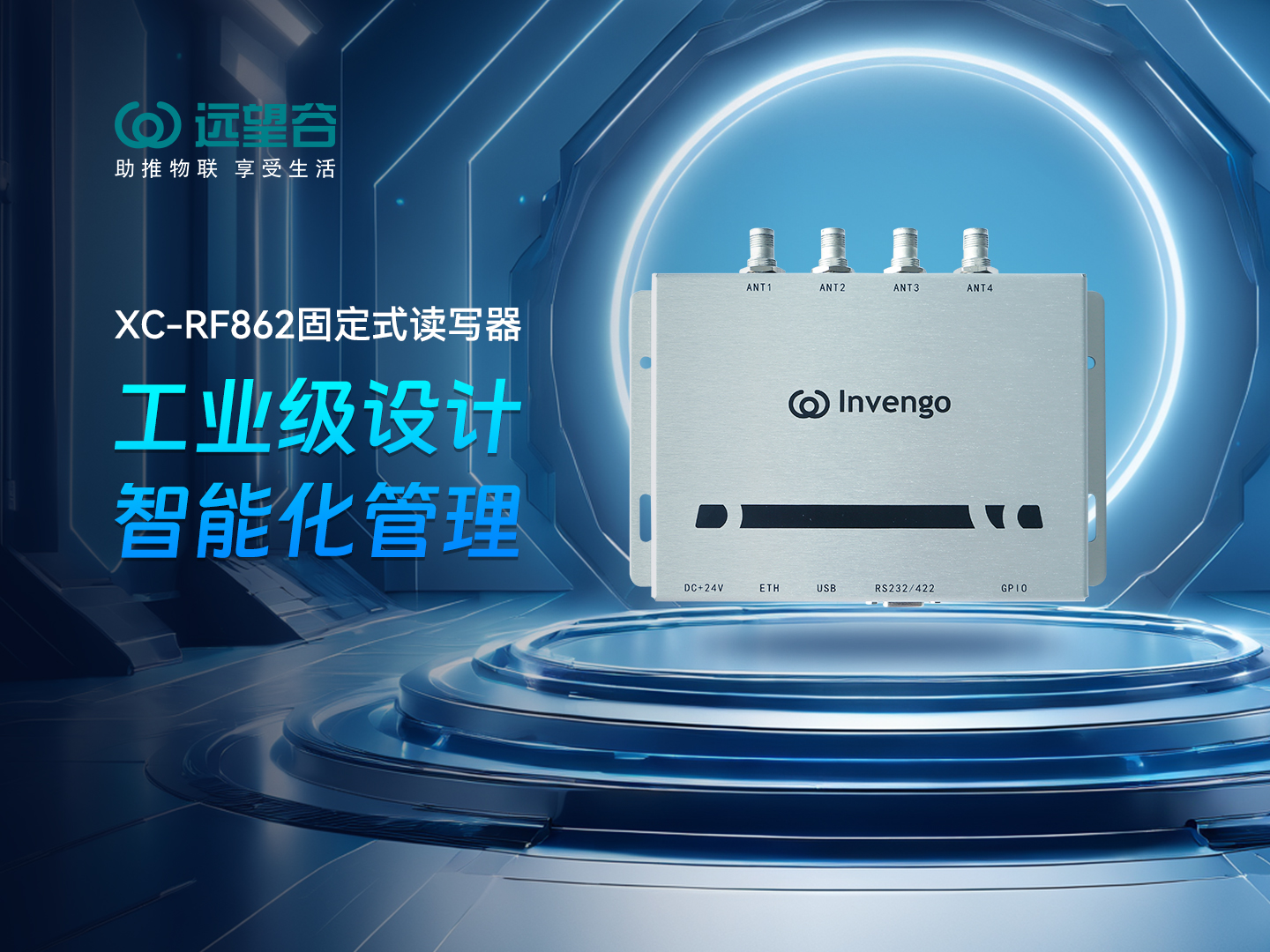 新品发布 | 游艇会XC-RF862型固定式读写器，工业级设计+智能化管理，简约不简单，高效不高耗！